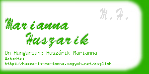 marianna huszarik business card